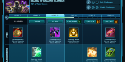 SWTOR maj 6.3, les saisons galactiques débarquent