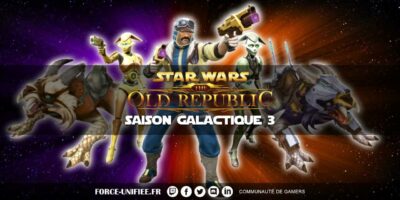 La chance du tirage, la saison galactique 3 de Star Wars: The Old Republic est disponible